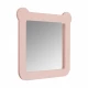 Зеркало КАСПЕР МИШКА, квадратное, розовый матовый