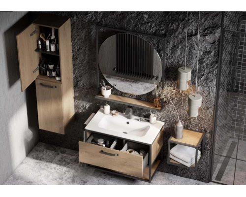 Зеркало ЛОФТ ФАБРИК 80, дуб кантри