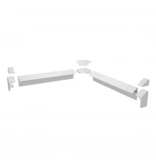 Бордюр для ванн и душевых поддонов (комплект) 1950/15мм х 2, BERGES