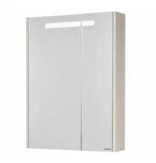 Зеркальный шкаф ВЕРДИ 60, белый, ясень фабрик