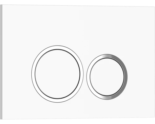 Кнопка смыва IBERICA BLANCA ESTI-O ABS-пластик, белый глянцевый (IB.B082.001.000)