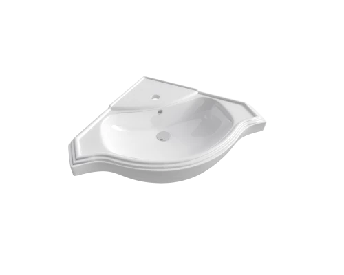 Раковина KIROVIT Классик 650 мебельная угловая белый (Вн Крв31) 4640021063071