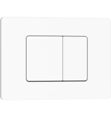 Кнопка смыва IBERICA BLANCA INOX-C нержавеющая сталь, белый матовый (IB.B011.001.000)