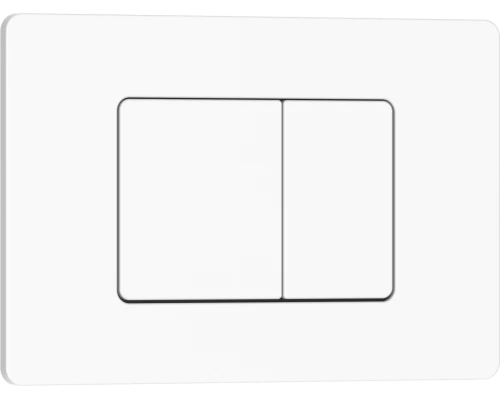 Кнопка смыва IBERICA BLANCA INOX-C нержавеющая сталь, белый матовый (IB.B011.001.000)