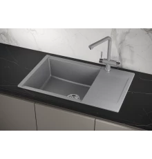 Кухонная мойка GRANULA (7807, АЛЮМИНИУМ)