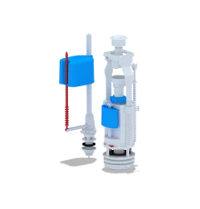 Набор с нижней подводкой 1/2 пластик двойная кнопка белая эконом, ANI PLAST