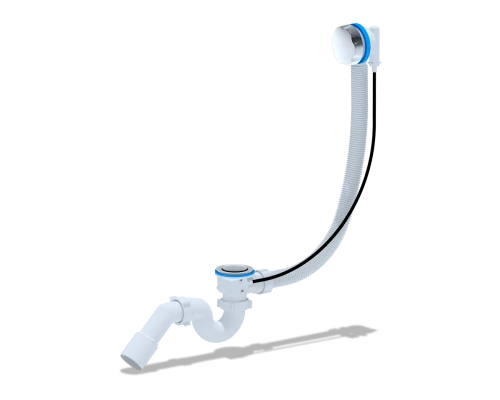 Перелив-автомат  д/ванныс сиф. прямоточным 520мм, ANI PLAST