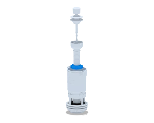 Арматура спускная ШТОК пластик белый ручка, ANI PLAST