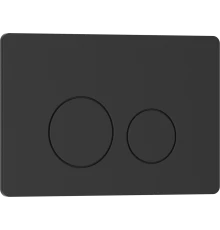 Кнопка смыва IBERICA BLANCA INOX-O нержавеющая сталь, черный матовый (IB.B081.002.003)