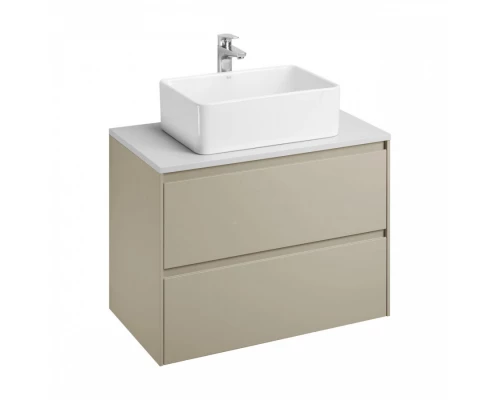 ONA Модуль для раковины 800 мм, 785x450x565 мм, с 2 ящиками, бежево-серый матовый, ROCA