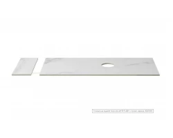 Столешница Aquanet Nova Lite Loft 90 R АВ01 с полкой, мрамор, 00261855 +15180 ₽