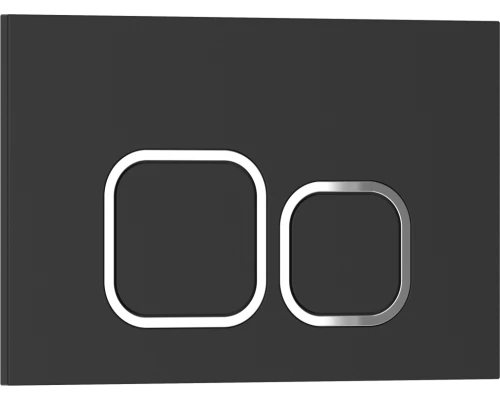 Кнопка смыва IBERICA BLANCA ESTI-Q ABS-пластик, черный матовый (IB.B083.002.000)