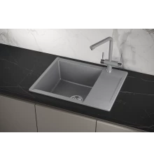 Кухонная мойка GRANULA (6202, АЛЮМИНИУМ)