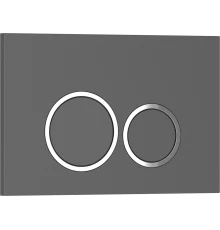 Кнопка смыва IBERICA BLANCA ESTI-O ABS-пластик, серый матовый (IB.B082.007.000)