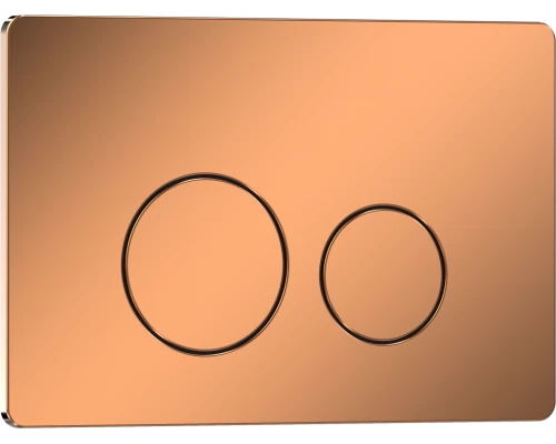 Кнопка смыва IBERICA BLANCA INOX-О нержавеющая сталь, розовое золото глянцевое (IB.B081.007.001)