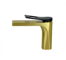 Смеситель на раковину Bronze de Luxe ELEMENT EL02GB матовое золото/черный