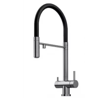 Смеситель для кухни Kern 2061 с гибким изливом и с фильтром для питьевой воды, сатин