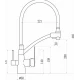 Смеситель для кухни Savol S-L1805-01 с гибким изливом
