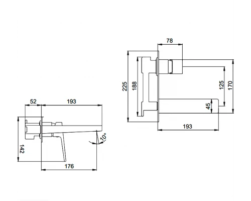 Смеситель для раковины FAOP A1009-36