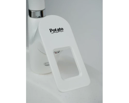 Смеситель для кухни с высоким изливом P5930-7 белый