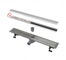 Alcaplast APZ13-DOUBLE9 Водоотводящий желоб с двухсторонней решеткой DOUBLE AG071401550