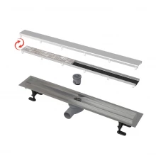 Alcaplast APZ13-DOUBLE9 Водоотводящий желоб с двухсторонней решеткой DOUBLE AG071401550