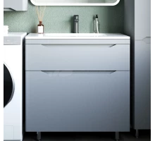 Тумба с раковиной Style Line Марелла 80 напольная, серая