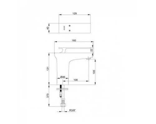 Смеситель E.C.A. Neva 102108923 для раковины