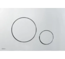 Кнопка смыва для унитаза AlcaPlast Thin THIN M770 пластик, цвет белый, глянцевый хром