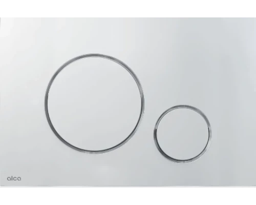 Кнопка смыва для унитаза AlcaPlast Thin THIN M770 пластик, цвет белый, глянцевый хром