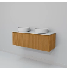 Тумба с раковиной Art Decco Elizabeth AEL12W11D300, 120 см, белый дуб