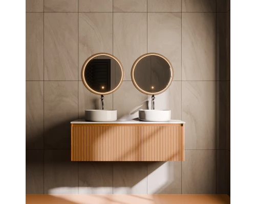 Тумба с раковной Art Decco Elizabeth AEL12W11D300, 120 см, белый дуб