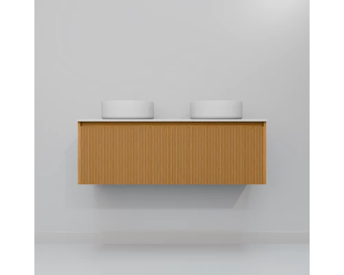 Тумба с раковной Art Decco Elizabeth AEL12W11D300, 120 см, белый дуб