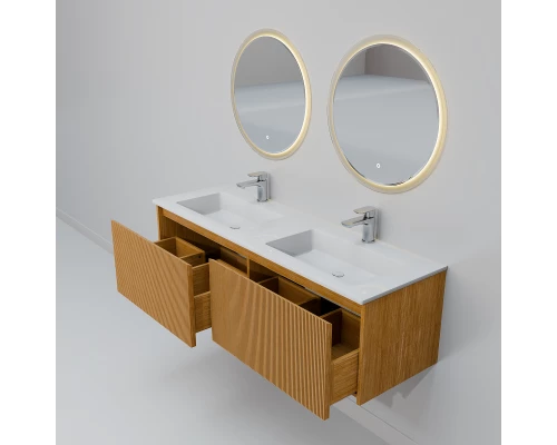 Комплект мебели Art Decco Elizabeth AEL14W11D2MF, 140 см, белый дуб