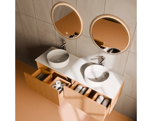 Комплект мебели Art Decco Elizabeth AEL14W11D3MF, 140 см, белый дуб