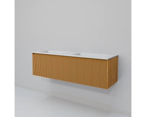 Тумба с раковиной Art Decco Elizabeth AEL14W11D100, 140 см, белый дуб