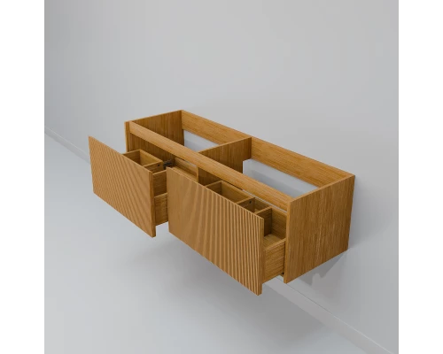 Тумба с раковиной Art Decco Elizabeth AEL14W11D300, 140 см, белый дуб