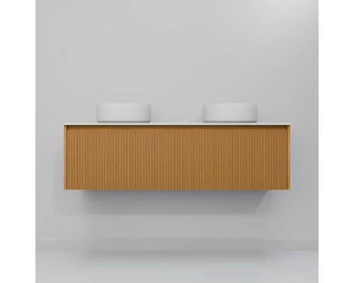 Тумба с раковиной Art Decco Elizabeth AEL14W11D300, 140 см, белый дуб