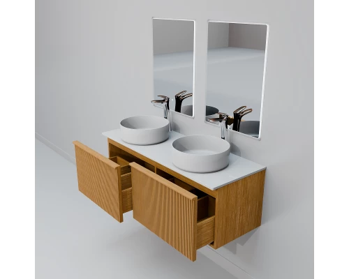 Тумба с раковиной Art Decco Andy AAN15W11D300, 150 см, белый дуб