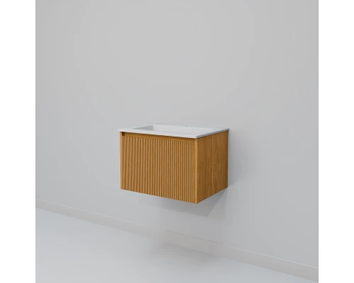 Тумба с раковиной Art Decco Elizabeth AEL06W11S100, 60 см, белый дуб