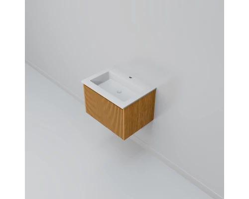 Тумба с раковиной Art Decco Elizabeth AEL06W11S100, 60 см, белый дуб