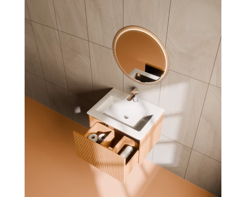 Комплект мебели Art Decco Elizabeth AEL06W11S1MF, 60 см, белый дуб