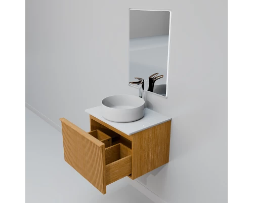 Тумба с раковиной Art Decco Andy AAN06W11S300, 60 см, белый дуб