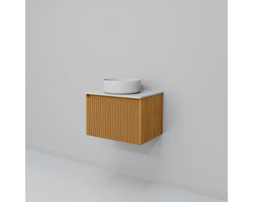 Тумба с раковиной Art Decco Elizabeth AEL06W11S300, 60 см, белый дуб