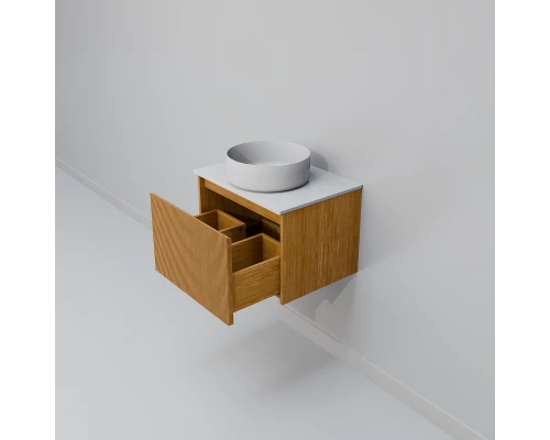 Тумба с раковиной Art Decco Elizabeth AEL06W11S300, 60 см, белый дуб