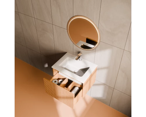 Комплект мебели Art Decco Elizabeth AEL06W11S2MF, 60 см, белый дуб