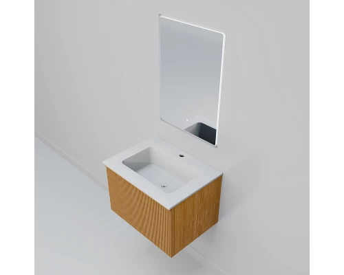 Тумба с раковиной Art Decco Andy AAN06W11S100, 60 см, белый дуб