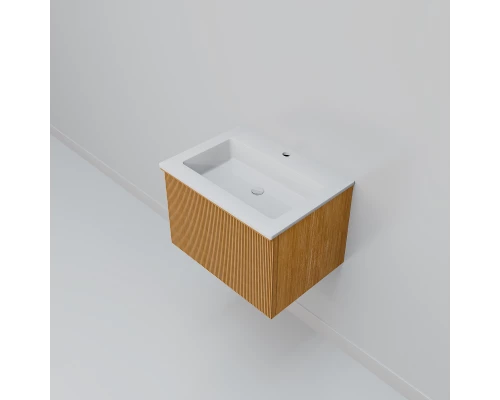 Тумба с раковиной Art Decco Andy AAN06W11S100, 60 см, белый дуб