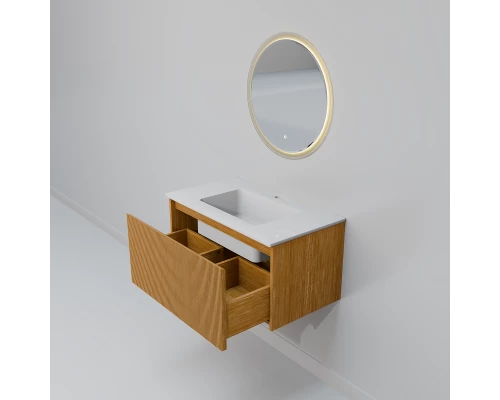 Комплект мебели Art Decco Elizabeth AEL08W11S2M0, 80 см, белый дуб