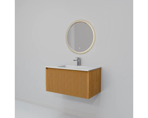 Комплект мебели Art Decco Elizabeth AEL08W11S2MF, 80 см, белый дуб